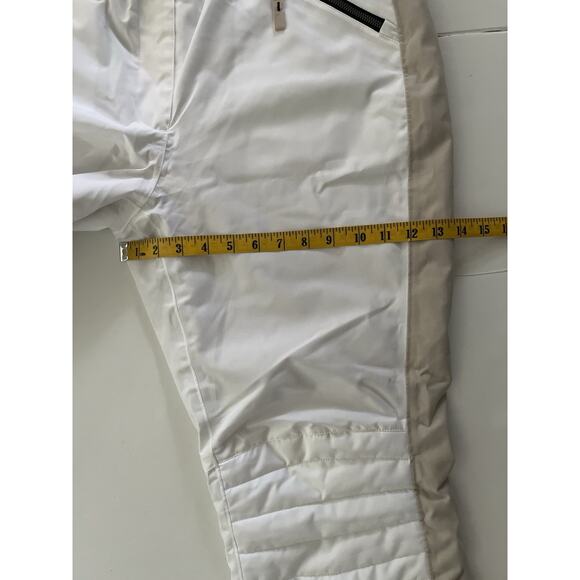 Lole Snow Ski Pants Women XL White Quilted Knee Zip Hand Pockets Snowboarding - Picture 11 of 16